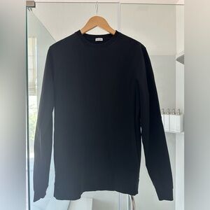 Son of a Tailor Custom Men's Black Long-Sleeve Crewneck Shirt